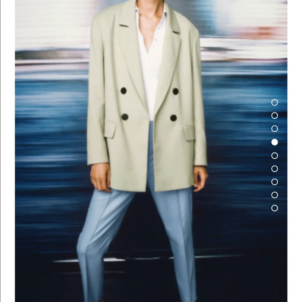 Zara oversized blazer with pants  bloggers fav - Picture 9 of 16